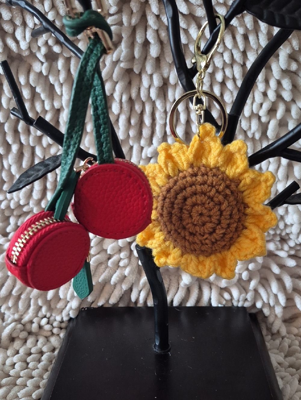 Pair Of Cherry Coin Purse AND Sunflower  NWT (K17)